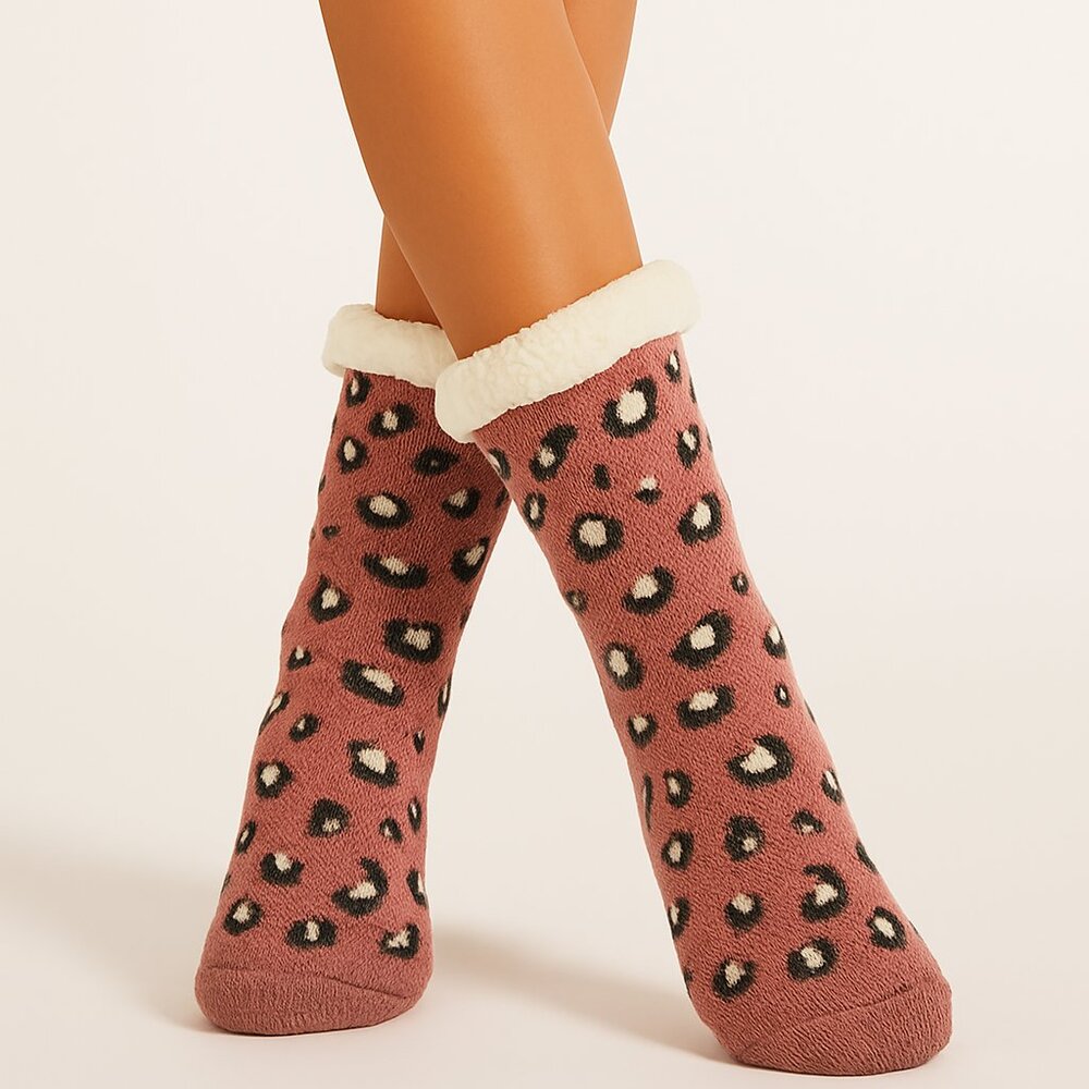 MUK LUKS Leopard Socks & Headband Set Size 8–10 NWT